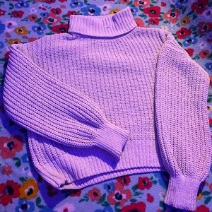 Knitted turtleneck sweater normal wear